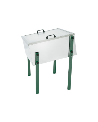 Воскотопка сонячна з нержавійки, 680×680 мм, з ніжками