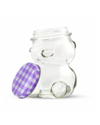 Баночка 300мл з кришкою (ведмедик)