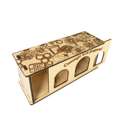 Дерев'яне пакування "Смакує вся родина" (3 банки 0,200 мл)