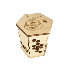 Дерев'яне пакування "Комплімент" (1 банка 0,500 мл)