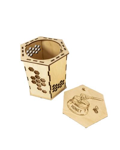 Деревянная упаковка «Комплимент» (1 банка 0,500 мл)