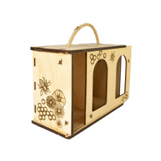 Дерев'яне пакування "Медова скринька" (2 банки 0,370 мл)