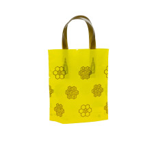 Пакет подарунковий (1*0,5 л, жовті соти)