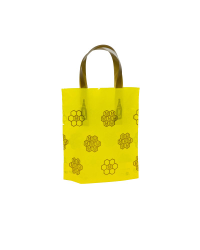 Пакет подарунковий (1*0,5 л, жовті соти)