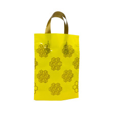 Пакет подарунковий (1*0,9 л, жовті соти)