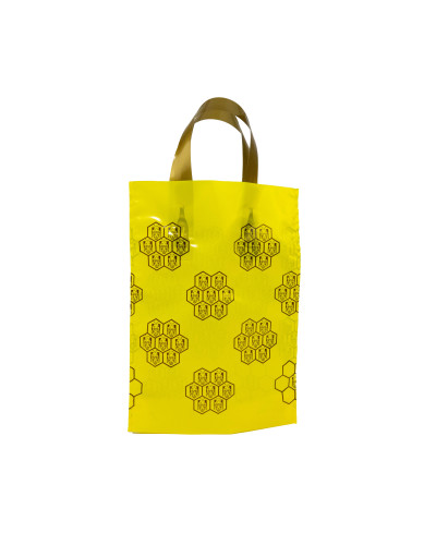 Пакет подарунковий (1*0,9 л, жовті соти)