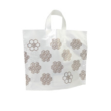 Пакет подарунковий (2*0,9 л, білі соти)