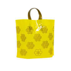 Пакет подарунковий (2*0,9 л, жовті соти)