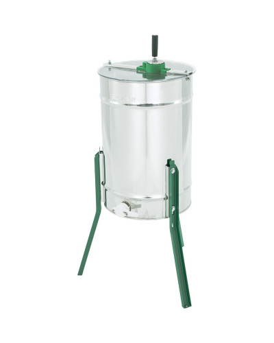 Медогонка діагональна 2-рамкова Ø 420 мм, рамка Дадан, ручна (з верхнім приводом) - SAXO