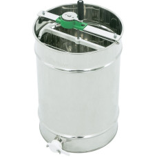 Медогонка діагональна 2-рамкова Ø 420 мм, ручна (привід зверху) з відстійником 50кг і ситом-COMPATTO