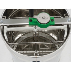 Медогонка діагональна 2-рамкова Ø 420 мм, ручна (привід зверху) з відстійником 50кг і ситом-COMPATTO