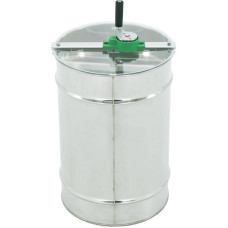 Медогонка діагональна 2-рамкова Ø 420 мм, ручна (привід зверху) з відстійником 50кг і ситом-COMPATTO