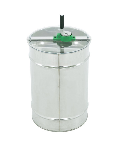 Медогонка діагональна 2-рамкова Ø 420 мм, ручна (привід зверху) з відстійником 50кг і ситом-COMPATTO