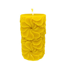Свеча из воска «Цветочный ролик»