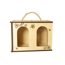 Дерев'яне пакування "Медова скринька" (2 банки 0,500 мл)