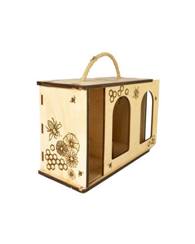 Деревянная упаковка «Медовый сундучок» (2 банки 0,500 мл)