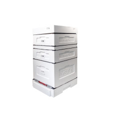 Вулик пінополістирол Дадан на 10 рамок Lyson з гігієнічним дном нефарбований