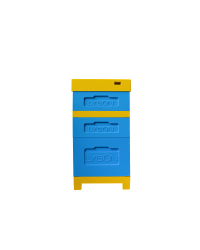 Вулик пінополістирольний Дадан на 10 рамок Lyson з гігієнічним дном фарбований