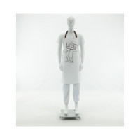 Фартух кухонний білий довгий