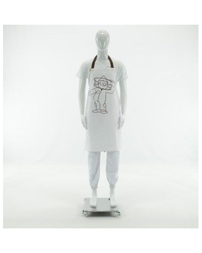 Фартух кухонний білий довгий