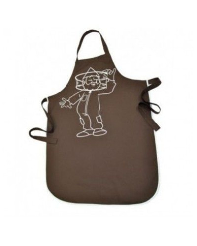 Фартух кухонний темний довгий