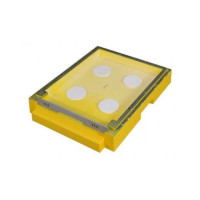 Дно для 10-ти рамкового вулика Lyson пінополістирольне низьке фарбоване