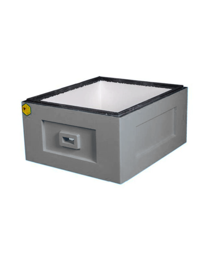 Корпус вулика на 10 рамок Лангстрот-Рута Lyson пінополістирольний фарбований (сірий)