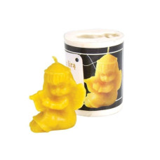 Форма силіконова для свічок - Ангелик з лірою, сидячий (5см)