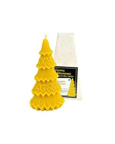 Форма силіконова для свічок - Різдвяна Ялинка мала (14,5см)