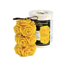 Форма силіконова для свічок - Розквітла троянда (11,5см)