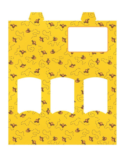 Коробка на 3 банки 35мл. (1 шт) (жовта)