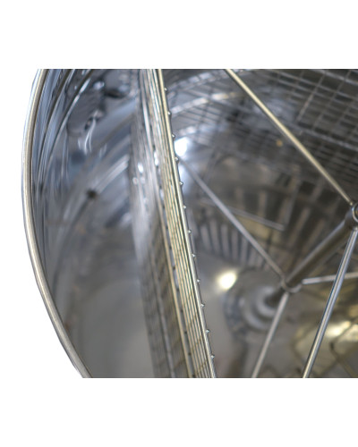 Медогонка діагональна 3-рамкова ручна Ø500мм Lyson Minima (без кришки та ніжок)