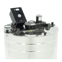 Медогонка 4-рамкова діагональна електрична 220В Ø600, корзина універсальна BASIC