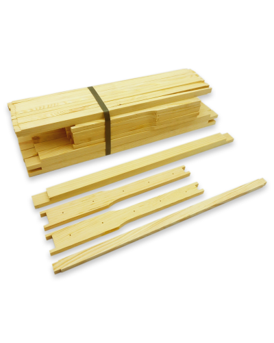 Рамка для вулика Дадан 435x300мм. поелементно (під замок) свердлена, 4 отвори