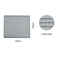 Роздільна решітка для вулика на 10 рамок 41,8см х 49,0см пластикова Lyson