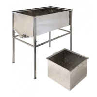 Стіл для розпечатування стільників 1м. клапан нержавіючий