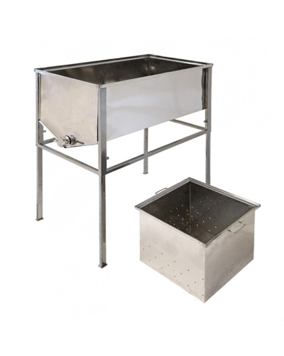 Стіл для розпечатування стільників 1м. клапан нержавіючий