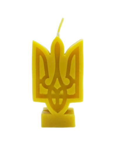 Свічка з воску "Тризуб"