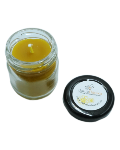 Свічка з воску "В баночці"