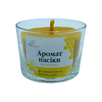 Свічка з воску "Аромат пасіки (склянка)"