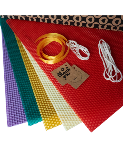 Набір для створення свічок з вощини (5 штук)