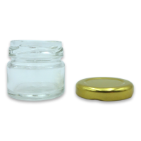 Баночка скляна 30 мл з кришкою