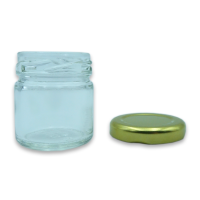 Баночка скляна 40 мл з кришкою