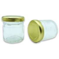 Баночка скляна 40 мл з кришкою