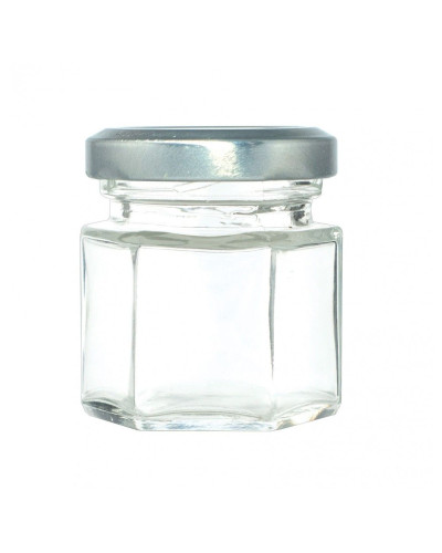 Баночка для меду 30мл з кришкою (шестикутна)