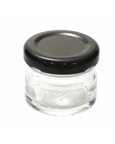 Баночка 35 мл з кришкою (чорна)