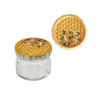 Баночка 35 мл з кришкою (соти)