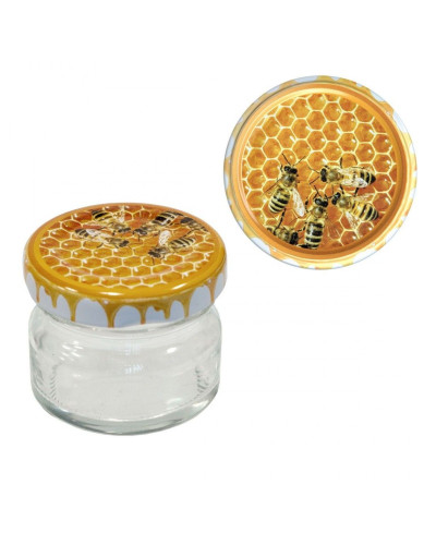 Баночка 35 мл з кришкою (соти)