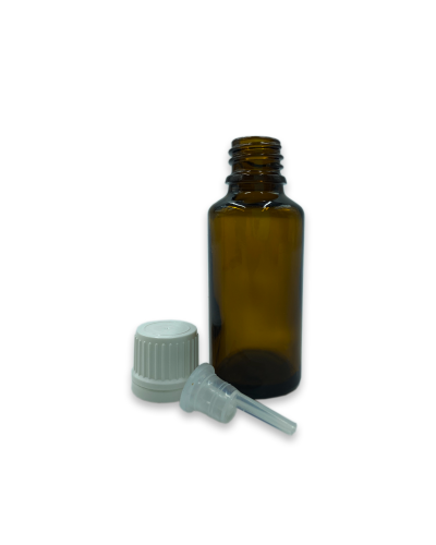 Пляшечка 30мл (скляна) з корком та дозатором