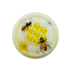 Кришка металева для меду 100% NATURAL свтіла (Твіст-66)